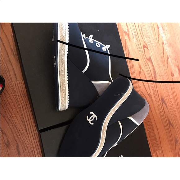 CHANEL WEDGE SHOES BRAND NEW SIZE 41.5 - Picture 7 of 7